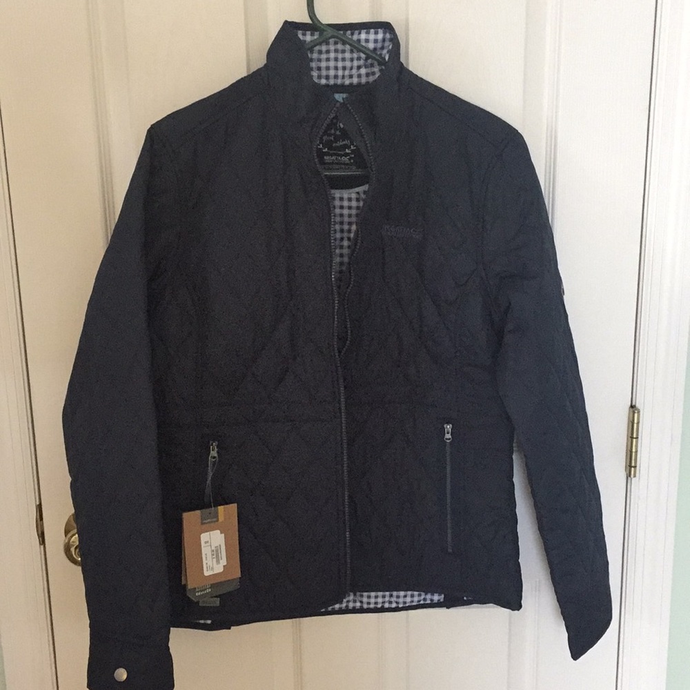 BNWT size 10 women’s quilted navy jacket